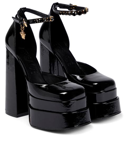 versace black platform heels|versace platform heels 2021.